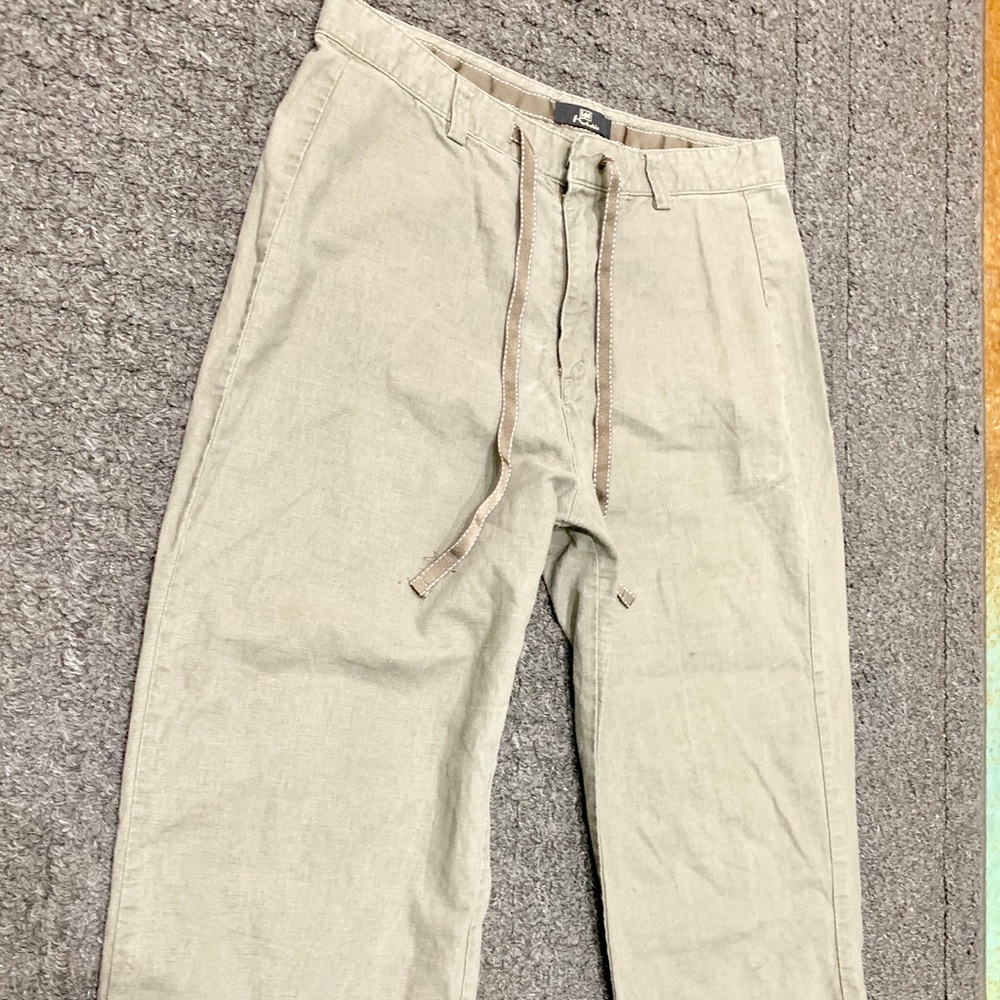 Ladies cotton/linen capris